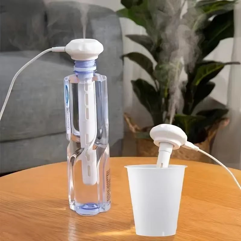 Super Quiet Portable Mist Humidifier for Office, Bedroom, Car, Andtravel - Adjustable Length, No Water Bottle Needed - Enhances